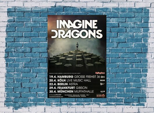 Imagine Dragons - Monster, Tour 2013 - Konzertplakat