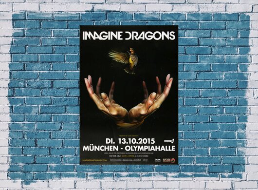 Imagine Dragons - Smoke & Mirrors , Mnchen 2015 - Konzertplakat