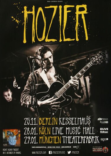 Hozier - Take Me To Church, Kln, 2014 - Konzertplakat