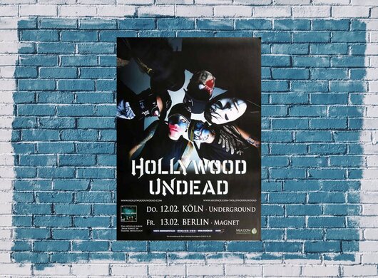 Hollywood Undead - Swan Songs, Kln & Berlin 2009 - Konzertplakat