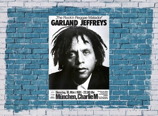 Garland Jeffreys - Matador Tour, Mnchen 1981 - Konzertplakat