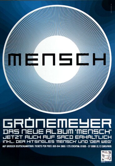 Herbert Grnemeyer - Mensch Live,  2002 - Konzertplakat