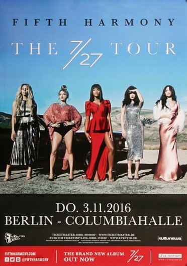 Fifth Harmony - The 7/25 , Berlin 2016 - Konzertplakat
