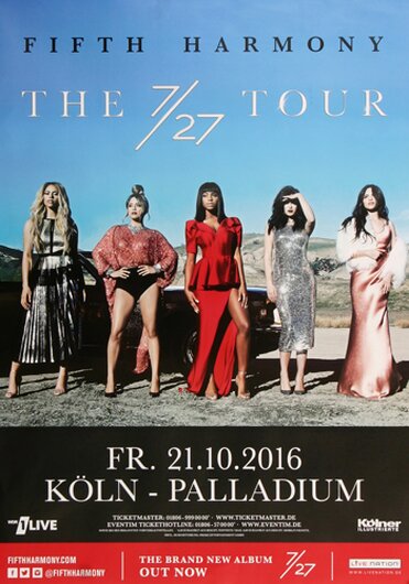 Fifth Harmony - The 7/25 , Kln 2016 - Konzertplakat