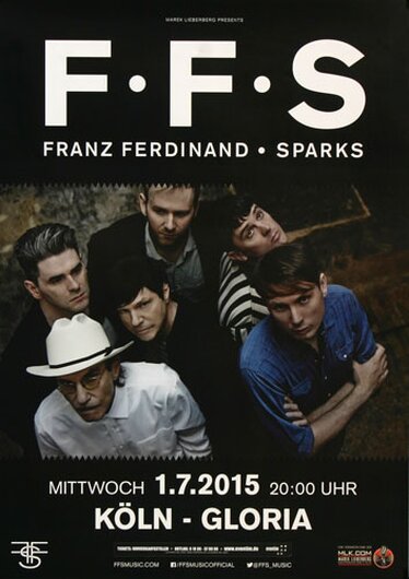 Franz Ferdinand - Sparks, Kln 2015 - Konzertplakat