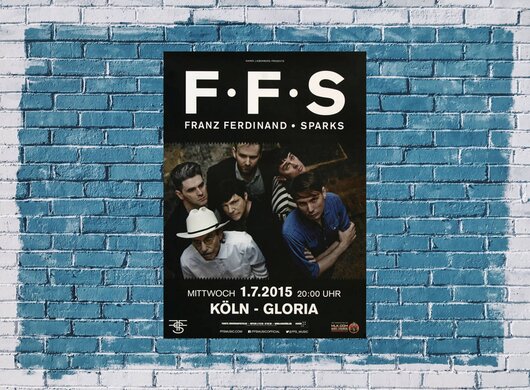 Franz Ferdinand - Sparks, Kln 2015 - Konzertplakat