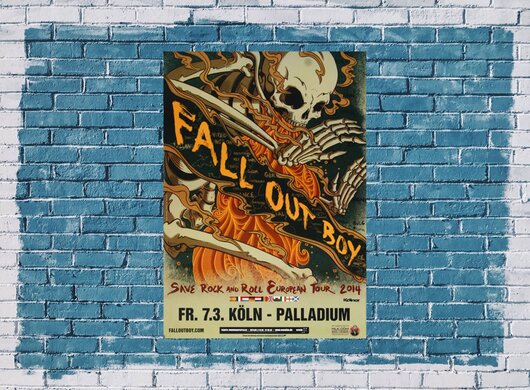 Fall Out Boy - Save Rock, Kln 2014 - Konzertplakat