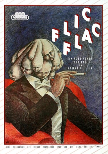 Flic Flac - Poetisches Variet, Frankfurt 1981 - Konzertplakat