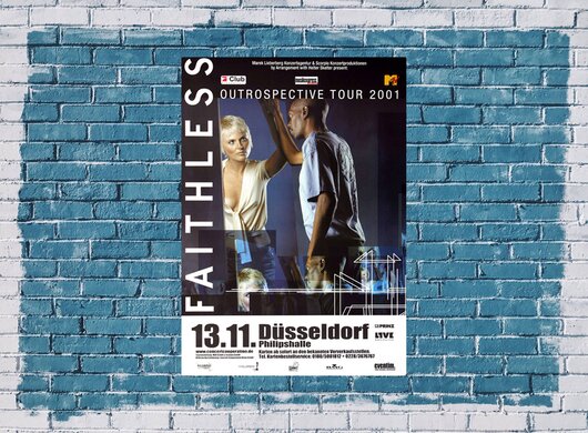 Faithless - Outrospective, Dsseldorf 2001 - Konzertplakat