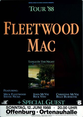 Fleetwood Mac - Tango in the Night, Offenburg 1988 -...