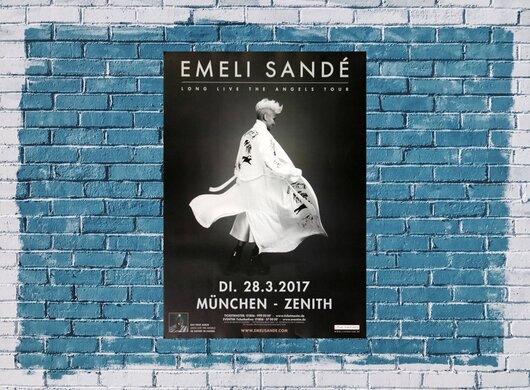 Emeli Sande - Long Live , Mnchen 2017 - Konzertplakat