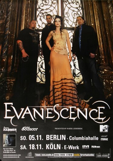 Evanescence - The Open Door, Berlin & Kln 2006 - Konzertplakat