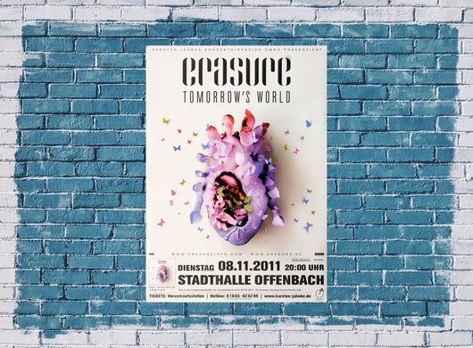 Erasure - Tomorrows World, Offenbach 2011 - Konzertplakat