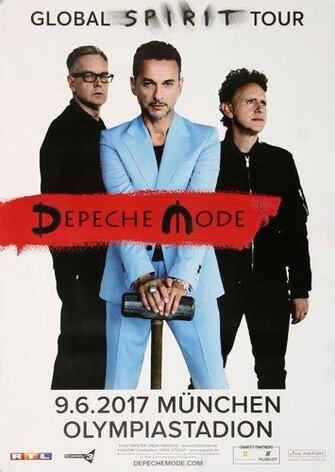 Depeche Mode - Global Spirit , Mnchen 2017 - Konzertplakat