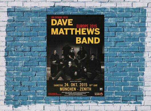 Dave Matthews Band - In Europe , Mnchen 2015 - Konzertplakat