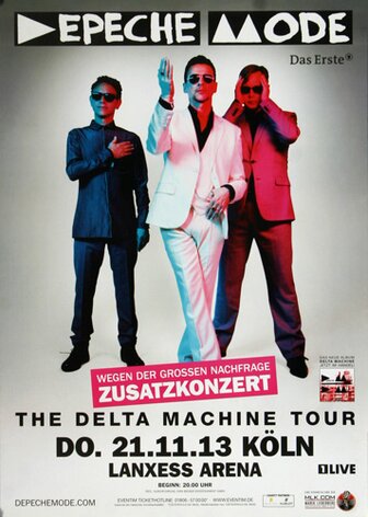 Depeche Mode - The Delta Machine, Kln 2013 - Konzertplakat