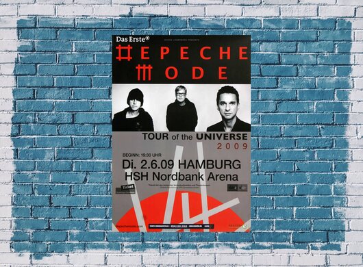Depeche Mode - Hamburg, Hamburg 2009 - Konzertplakat