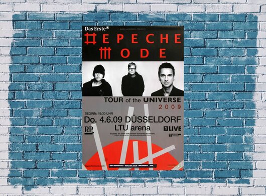 Depeche Mode, Tour Of The Universe, DS, 2009 - Konzertplakat