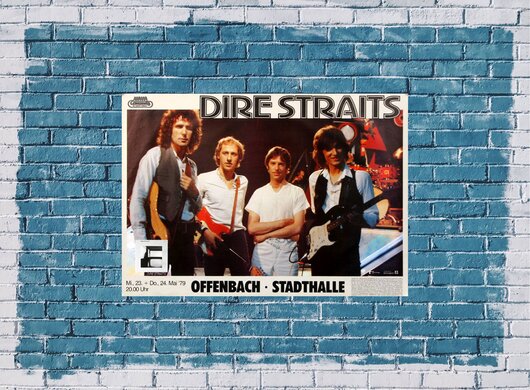 Dire Straits - Communiqu, Offenbach 1979 - Konzertplakat