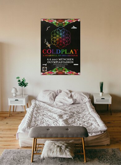 Coldplay - Head Full Of Dreams , Mnchen 2017 - Konzertplakat