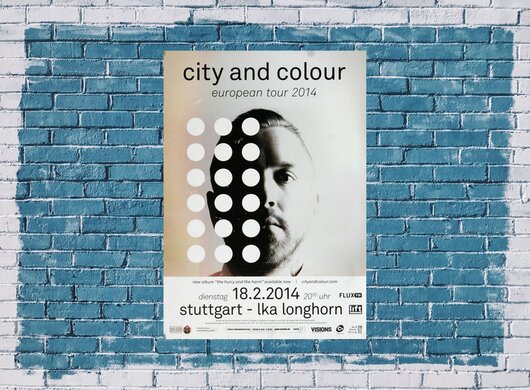 City And Color - The Hurry , Stuttgart 2014 - Konzertplakat