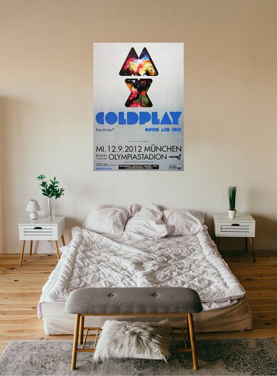 Coldplay - Live in , Mnchen 2012 - Konzertplakat