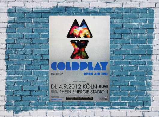 Coldplay - Live in , Kln 2012 - Konzertplakat