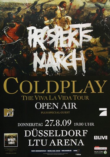 Coldplay - Dsseldorf, Dsseldorf 2009 - Konzertplakat