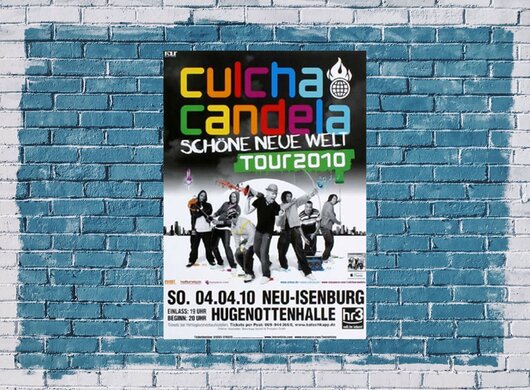 Culcha Candela - Schne Neue Welt, Neu-Isenburg  2010 - Konzertplakat