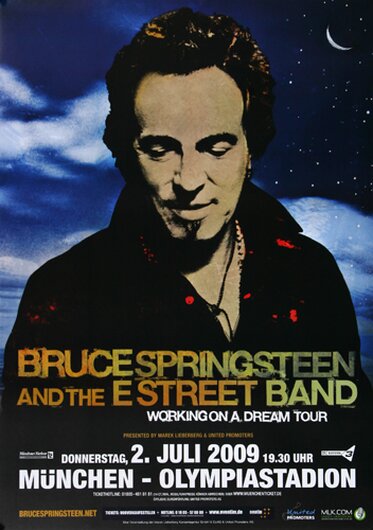 Bruce Springsteen - Working Dream , Mnchen 2009 - Konzertplakat