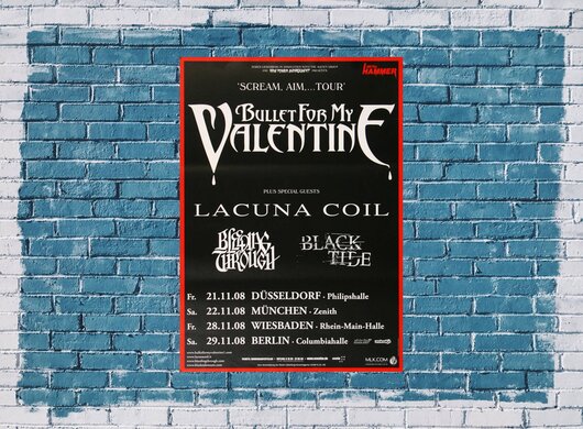 Bullet for My Valentine - Eye Of The Storm, Tour 2008 - Konzertplakat