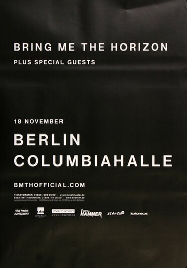 Bring Me The Horizon - Thats The Spirit , Berlin 2016 - Konzertplakat