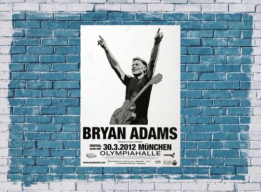 Bryan Adams - Concert In , Mnchen 2012 - Konzertplakat