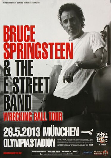 Bruce Springsteen - Wrecking Ball , Mnchen 2013 - Konzertplakat