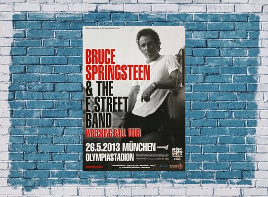 Bruce Springsteen - Wrecking Ball , Mnchen 2013 - Konzertplakat