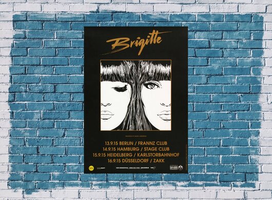 Brigitte - Et Vous, Tu Mimes, Tour 2015 - Konzertplakat