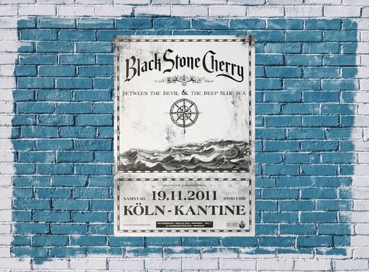 Black Stone Cherry - We Wont Let Go, Kln 2011 - Konzertplakat