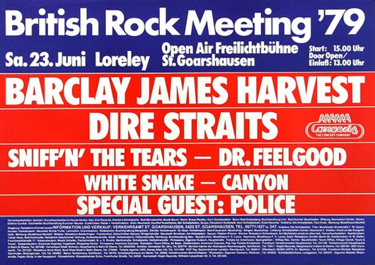 British Rock Meeting- British Rock, St.Goarshausen 1979 - Konzertplakat