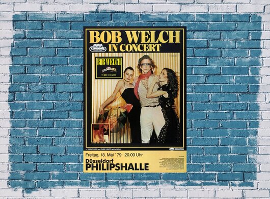 Bob Welch - French Kiss, Dsseldorf 1979 - Konzertplakat