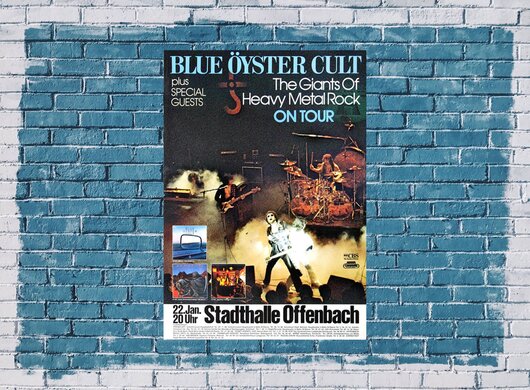 Blue yster Cult - Cultsaurus Erectus, Offenbach 1980 - Konzertplakat