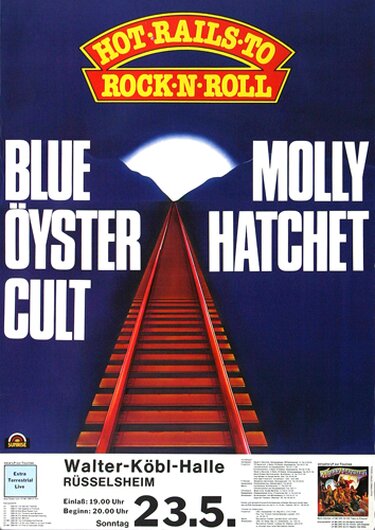 Blue yster Cult - Tyranny And Mutation, Rsselsheim 1972 - Konzertplakat