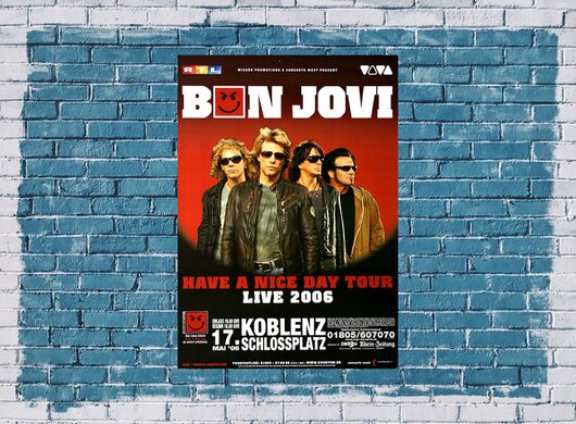Bon Jovi - Have A Nice Day, Koblenz 2006 - Konzertplakat