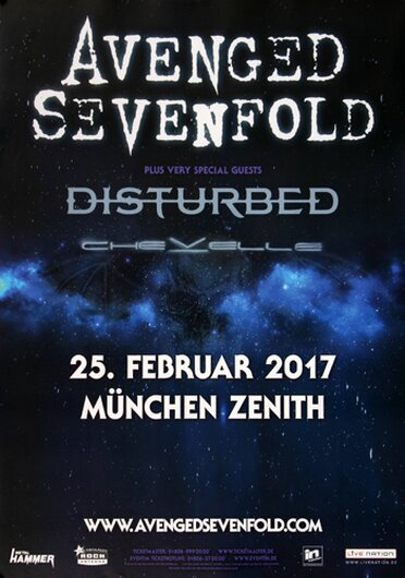 Avenged Sevenfold - The Stage , Mnchen 2017 - Konzertplakat