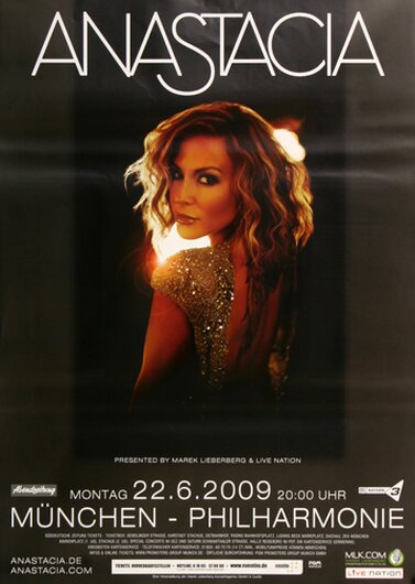 Anastacia - Heavy Rotation , Mnchen 2009 - Konzertplakat