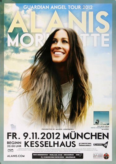 Alanis Morissette - Guardian Angel , Mnchen 2012 - Konzertplakat