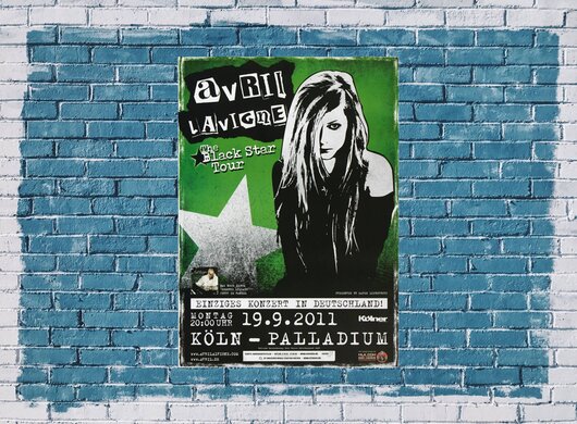 Avril Lavigne - Black Star, Kln  2011 - Konzertplakat