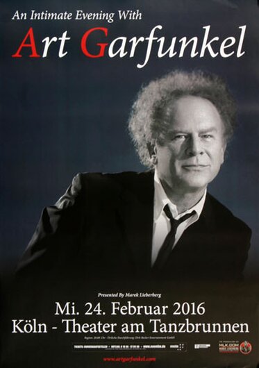 Art Garfunkel - In Concert , Kln 2015 - Konzertplakat