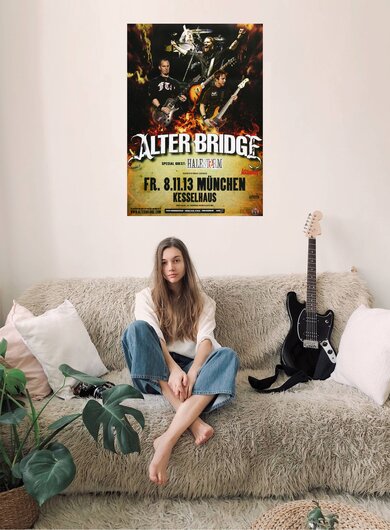 Alter Bridge - Addicted To Pain , Mnchen 2013 - Konzertplakat