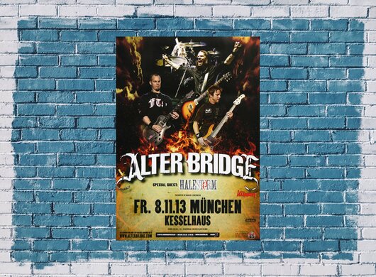 Alter Bridge - Addicted To Pain , Mnchen 2013 - Konzertplakat