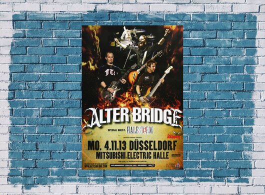 Alter Bridge - Addicted To Pain , Dsseldorf 2013 - Konzertplakat